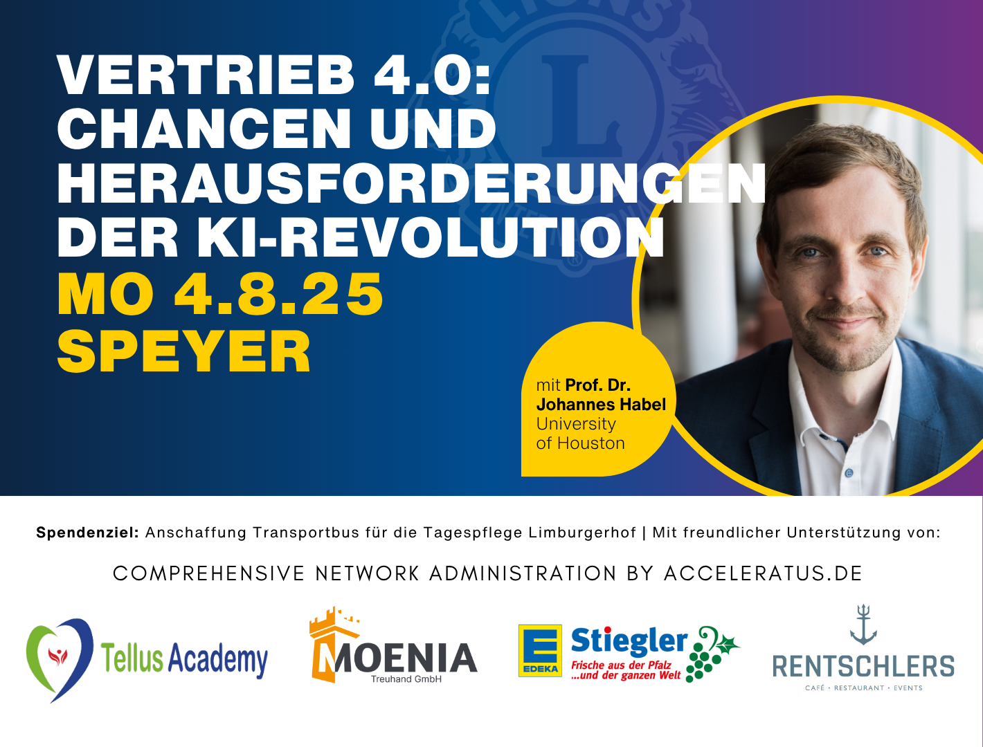 Vortrag mit Prof. Dr. Johannes Habel am 4. August 2025 in Speyer