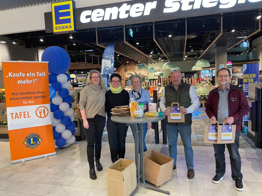 Lions Club Limburgerhof sammelt Lebensmittel für die Tafel